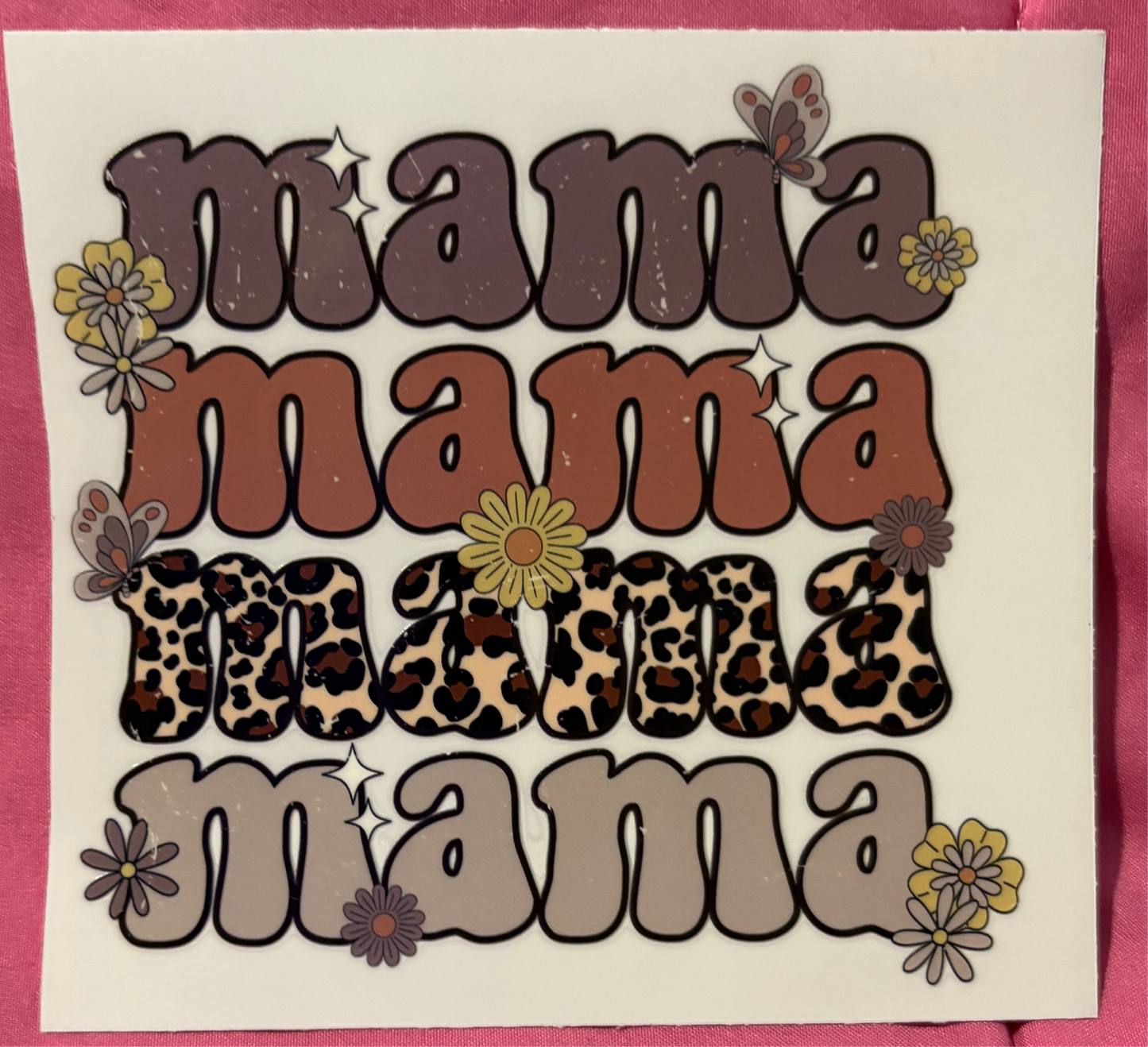 Mama Brown Gradient Decal