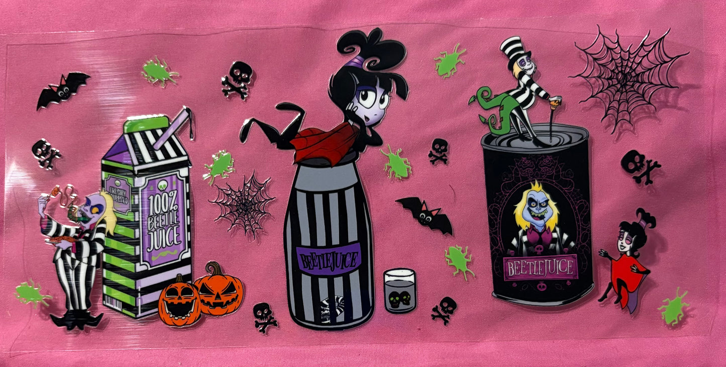 Beatle Juice Spider Web Decal