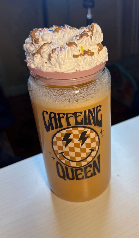 Iced coffee & whipped lid