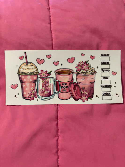 Coffee Best Mom Ever Decal