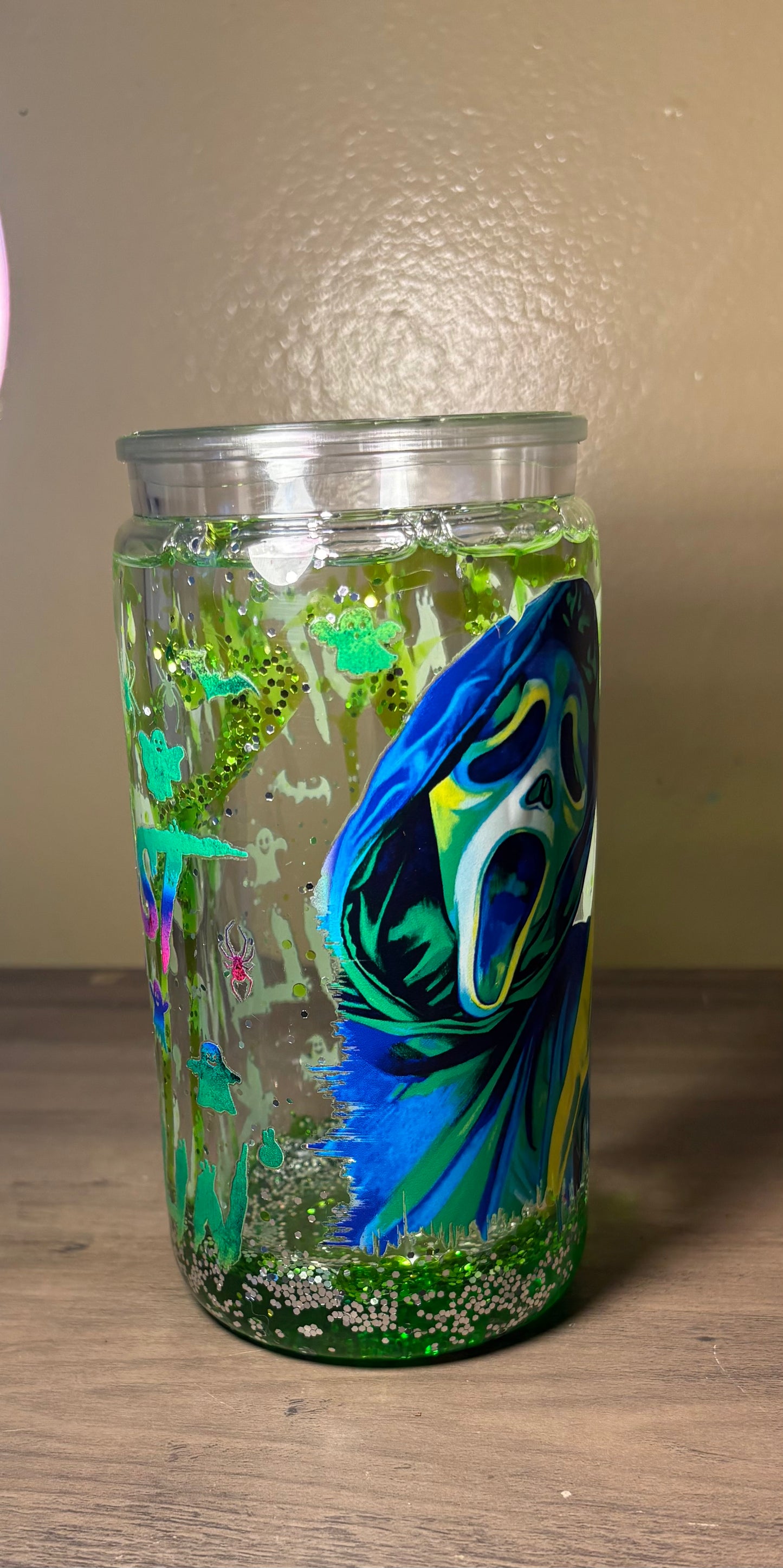 *Small tear on decal* Ghost face Lava drip *Discounted*